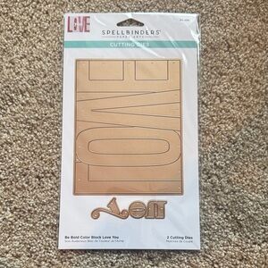Spellbinders Block Love Cutting Dies